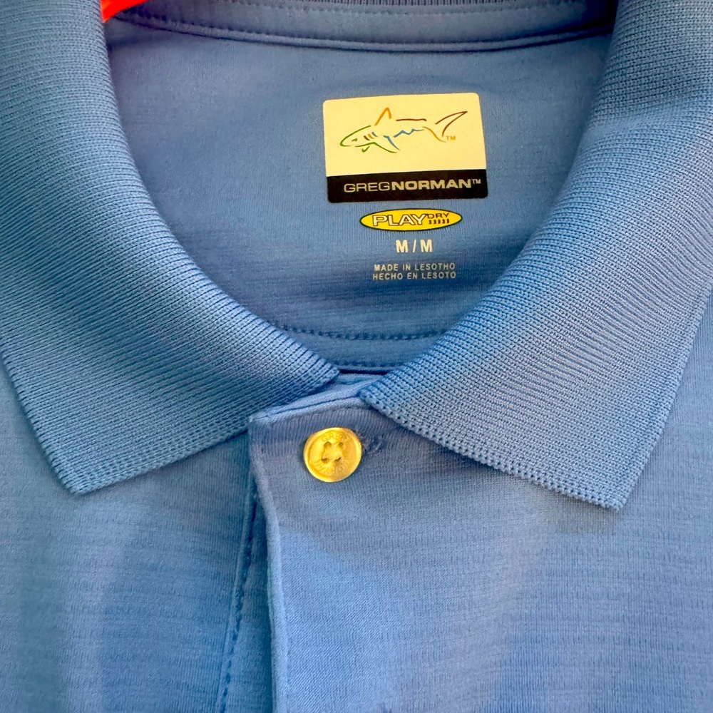 Greg Norman Collection Blue Polo Shirt for Men